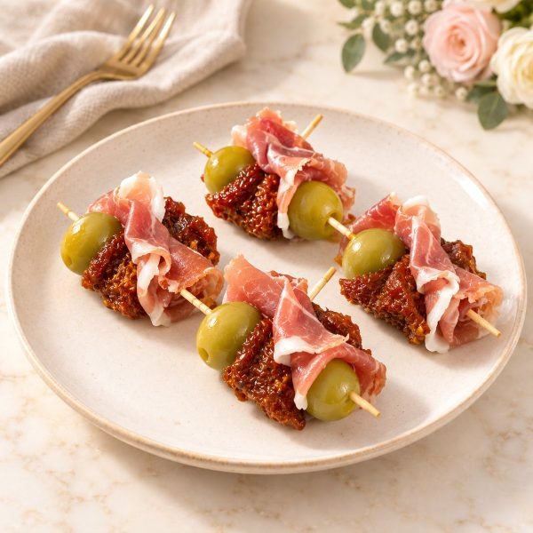 Brochetas mediterráneas para grados