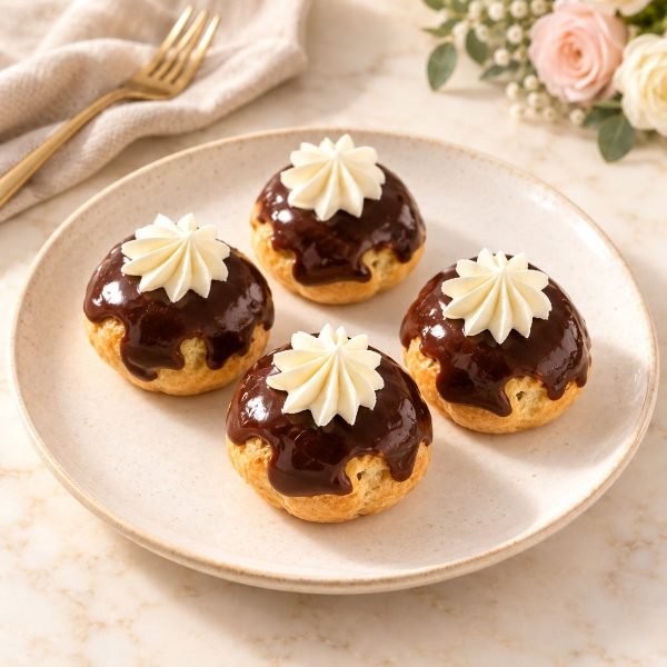 Mini profiteroles de crema