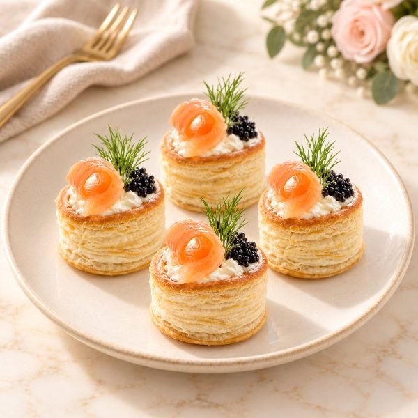 Mini volován de salmón