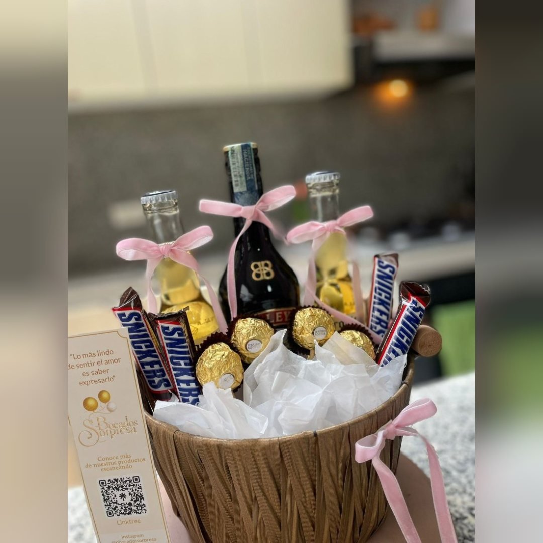 Canasta Celebración con Baileys