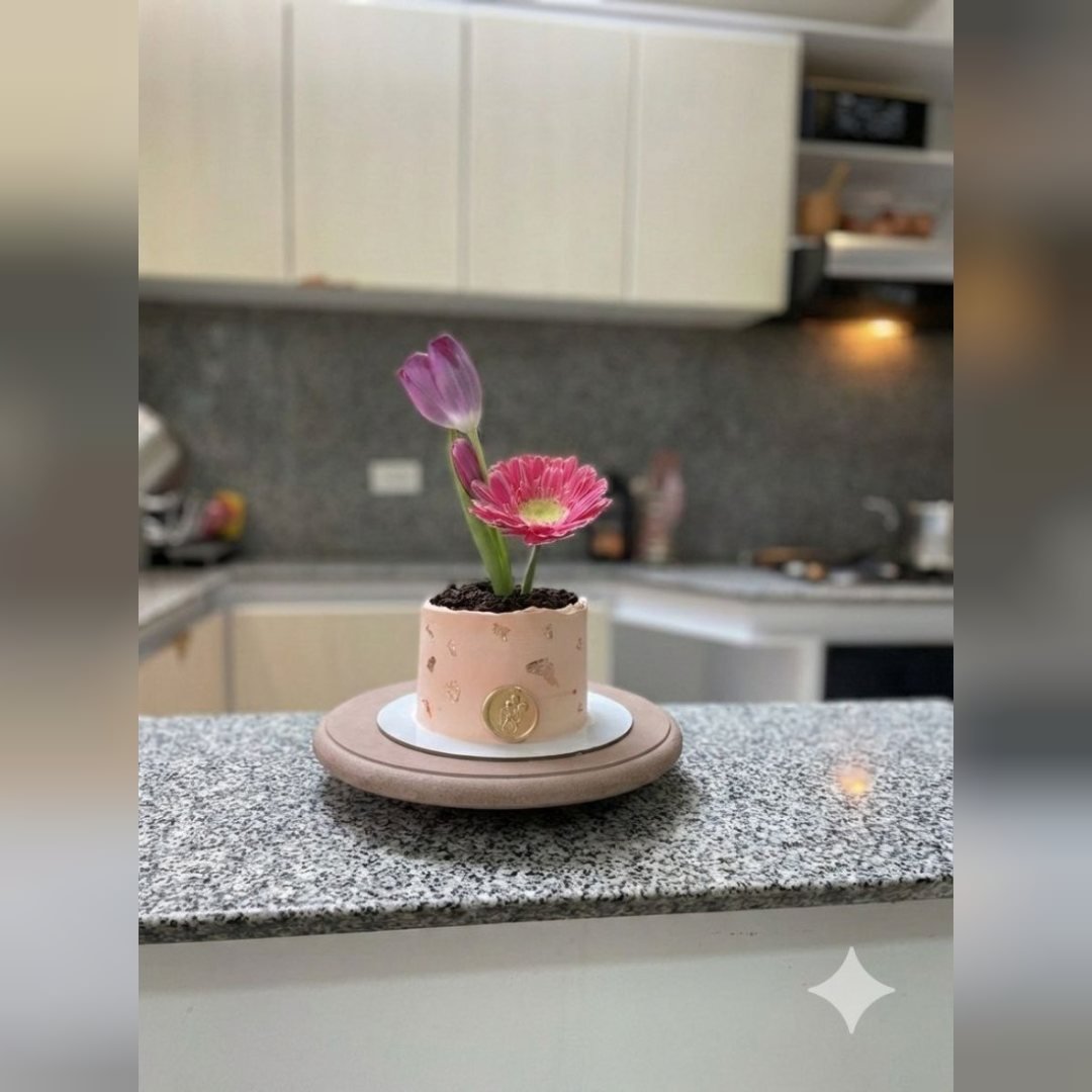 Flower Pot Cake o Cake Personal Coquett